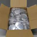 200 Sets 58mm/2.25 inch Button Maker Supplies, Pin Back Button Parts for Button Maker Machine 58mm, Including Metal Covers, Plastic Back Covers, Clear Plastic Film&Blank Paper