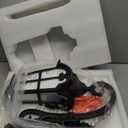 LONEDRUID Dusk to Dawn Sensor Outdoor Wall Light Fixtures Black Roman 17.71" H Exterior Wall Lantern Waterproof Sconce Porch Lights Wall Mount for House Garage Doorway, ETL Listed (Black & Gold Trim)