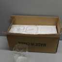 3-Pack Square Glass Shade Replacement for Light Fixtures, 5.71in Height, 3.94in Diameter, 1.77in FitterClear Glass Cover Replacement for Bathroom Vanity Light, Wall Sconce, Chandelier