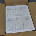 MALACASA Ramekins 6 oz Oven Safe, Porcelain Creme Brulee Ramekins Pudding Custard Cups Small Ceramic Souffle Dishes Ramakan Ramiken Ramicans Baking Bowls Set of 6, White, Series RAMEKINDISH