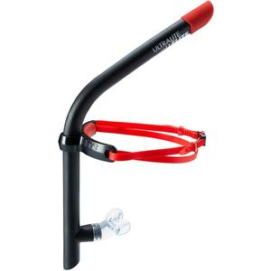 TYR Ultralite Elite Swim Snorkel - Adult Snorkeling Gear for Swimming Training - Ultra-Lightweight and Comfortable for Body Alignment Exercises (Black)