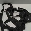 Extremity Mobilization Belt Manual Traction Mobility Strap Adjustable Fun Gait Belts for Stretching Yoga Leg Shoulder Exercise (Black)