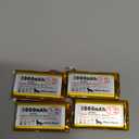 4 Pack 3.7V 103665 3000mAh LiPo Battery, 1S 3C Rechargeable, Micro JST 1.25 Connector, Dual Protection Board