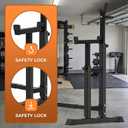 BARWING Adjustable Squat Rack, 1250 LB Barbell Stand for Home Gym