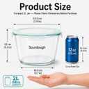 2.1 Liter Sourdough Starter Jar,Sourdough Bread Baking Supplies,Fermentation Jar,Sour Dough Tools,Glass Storage Containers With Airtight Lids,Large Pickle Jars Wide Mouth,Kitchen Storage Container