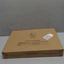 12"x16" Clear Acrylic Serving Tray with Golden Handles, Sturdy Huge Capacity Acrylic Tray for Coffee, Juice, Kitchen and Desk Organizer, Storage Tray (12"x16")