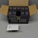 ELECTECK 10 Pack GFCI Outlets 15 Amp, Tamper Resistant (TR), Self-Test GFI Receptacles with LED Indicator, Ground Fault Circuit Interrupter, Decor Wallplate Included, UL Listed, White