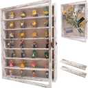 Shadow Boxes Display Cases 16x20 with Removable Shelves, 2.2 Inch White Deep Shadow Box Frame for Keepsake Collectibles, Coins Military Medals Pins Wedding Flowers