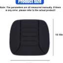Car Seat Cushion Pad, Memory Foam Automotive Butt Cushion with Non-Slip Silicone Bottom, Breathable Driver Seat Protector for Vehicle, Home and Office Chairs (Black), 18.18 x 20.08 inch