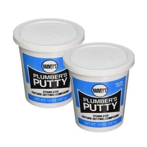 043010 Stainless Fixture Setting Compound, Plumbers Putty, 14 oz (2 Pack)