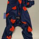 Spark Paws Dog Pajama, Dog Recovery Suit Male, Onesie, Ultra-Soft and 4-Way Stretch, for Small Medium and Large Breeds - Hearts - L