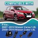 Engine Motor and Transmission Mount Kit Compatible with 2007-2012 Nissan Versa 1.8L & 2009-2014 Nissan Cube 1.8L Transmission, Replace OE A4312 A4318 A4320 A4323 Set of 4