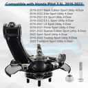 686-372 Front Passenger Side Steering Knuckle 51211-TZ5-A00 Front Right Wheel Hub Steering Knuckle Assembly Compatible with Honda Pilot 3.5L V6 2016-2022