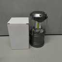 Lichamp LED Camping Lantern, 4 Pack Battery Powered Flashlight for Power Outages, Portable Collapsible Hanging Light Essential for Home, Outdoor, Emergency Lamp Survival Kit Gear for Hurricane, Gray