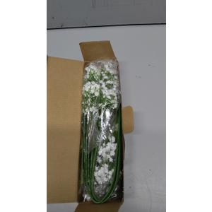 Babys Breath Artificial Flowers,12 Pcs Gypsophila Real Touch Flowers for Wedding Party Home Garden Decoration (White)