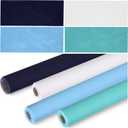 Skyygemm 4 Rolls Colored Bulletin Board Paper Nonwoven Craft Waterproof Fade Resistant Bulletin Board Paper Roll Bulk for Fall Art Decor Drawing Craft Painting(Blue,2 x 12 ft)