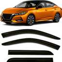 2020-2025 Tape-On Rain Guards for Nissan Sentra Side Window Visor Deflectors Extra Thick Vent Shades S SV SR 2021 2022 2023 2024