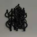 DUCOO 10 PCS Space Saving Hangers, 5-Hole Magic Hangers - Sturdy Plastic Hanger, Closet Organizers for Clothes Storage, College Dorm Essentials, Home Organization (Black)