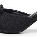 VenusCelia Women's Summer-Time Dress Pump Heeled Sandal (Black, M)