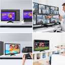 15.6 Inch Computer Monitor 1600x900 Small PC Monitor with HDMI VGA AV BNC USB Ports, 60Hz, 5Ms, VESA, Remote Control, Mini Display Built-in Speakers for Office Home