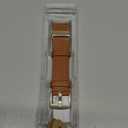 EDIMENS Leather Bands Compatible for Fitbit Versa 3 / Fitbit Versa 4 / Fitbit Sense for Women Men, Genuine Leather Bands Replacement Wristbands Straps Compatible with Versa 3 / Versa 4 / Sense (Small 5.7"-7.8", Brown)