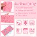 3 x 1 Pcs Christmas Candy Mold, Santa Claus Chocolate Fondant Mold, Reusable Kitchen Baking Supplies for Cake Decoration Cupcake Topping Flower Paste Cookie Mousse Sugar Craft DIY Clay Resin