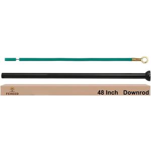 48 Inch Black Ceiling Fan Downrod Kits With Hanger Ball&Ground Wire