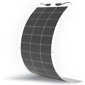 Renogy Flexible Solar Panel 100 Watt 12 Volt Monocrystalline Semi-Flexible Bendable Mono Off-Grid Charger for Marine RV Cabin Van Car Uneven Surfaces