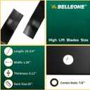 Mulching Mower Blade Compatible with Ryo bi 20 Inch Lawn Mower, Replaces for 635373 33120BDB and 514061-49 (2 Pack)