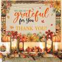 Fall Thank You for All You Do Banner Backdrop Autumn Thanksgiving We are So Grateful for You Party Background Pumpkin Friendsgiving Party Decorations Banner Photo Booth Props (82x59 inch (7x5FT))