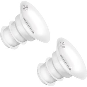 Silicone Flange Insert 14mm Compatible with Spectra/Motif Luna/medela/momcozy/ameda/zomee/Tsrete/Willow/Elvie Stride 24mm Breast Shield Reduce Nipple Tunnel Replace Nipple Cushion Pump Part