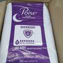 Poise Overnight Incontinence & Postpartum Pads for Bladder Leaks, 8 Drop Extra Coverage, 72 Count (2 Packs of 36)