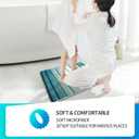 SiliPacks Small Bathroom Rugs 16"x24" Non-Slip Microfiber Carpet, Machine Washable Quick Dry Bath Mats for Bathroom, Bedroom and Kithchen -Turquoise