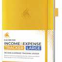 Clever Fox Income & Expense Tracker Large  Accounting & Bookkeeping Ledger Book for Small Business  2-Year Record Notebook, A4 (Amber Yellow) (A4 (8.5 x 11))
