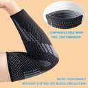 Thx4COPPER Arm Compression Sleeve (2 Pack) Elastic Compression Arm Brace for Tendonitis, Golf, Tennis Elbow, Fitness, Pain Relief- Aid in Recovery for Women and Men- Supportive Comfortable Breathable