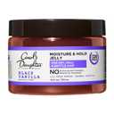 3 x Carol's Daughter Black Vanilla Moisture and Hold Jelly, Hair Gel For Dry Hair with Shea Butter, Jojoba and Vanilla, 12 Fl Oz