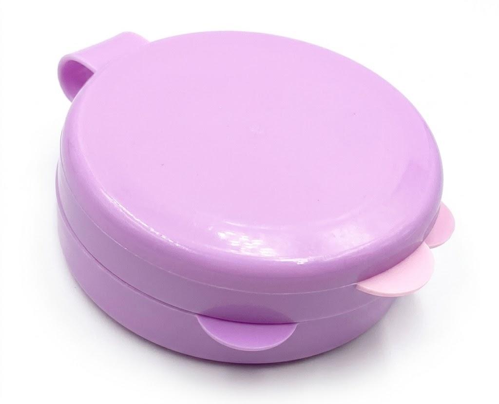 Deke Home - Pill Container Small, Round Pill Organizer, Single Pill Case for Medicine, Daily Mini Pill Box for Purse or Pocket, Light Storage for Travel, BPA Free 