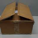 MOOWIND Vanity Stool Chair with Storage, Soft Ottoman Seat Vanity Stool with Anti-Slip Feet, Fluffy Padded Seat Multifunctional Footrest Side Table with 4 Metal Legs for Makeup, Bedroom, White/Black