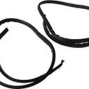 Silscvtt Black Roof Trim Molding Left Right Kit Sealing Strip Replacement for Fit 2009-2014