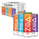 ZOA Zero Sugar Energy Drinks, Variety Pack - Sugar Free with Electrolytes, Healthy Vitamin C, Amino Acids, Essential B-Vitamins, and Caffeine from Green Tea (MS, TP, FG, WO)- 12 Fl Oz (12-Pack), BB 09-07-26