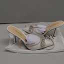 DREAM PAIRS Women's High Heels Destiny Closed Toe Strappy Heels Sexy Rhinestone Ankle Strap Pumps Wedding Bridal Party Dress Shoes Destiny (9.5, White)