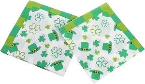 Ipetboom 20pcs Shamrock Paper Napkins for St Patrick's Day Celebrations Disposable Dinner Napkins for Holiday Parties Stylish Hand Towels for Festive Table Decor
