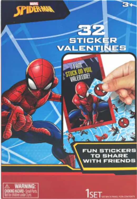Exchange Cards Spiderman Stickers 3 Pack