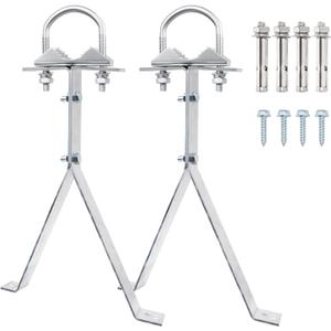 XRDS-RF Antenna Wall Mount 12 Inch Heavy-Duty Stand Off Wall Mast Mount Windproof Antenna Mounting Bracket (2-Leg + 2-Leg)