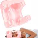 Face Pillow for Wrinkles, Anti Wrinkle Pillow with Cooling Silk Pillowcase, Beauty Pillow for Sleeping Face Down and Back Sleeping (Pink)