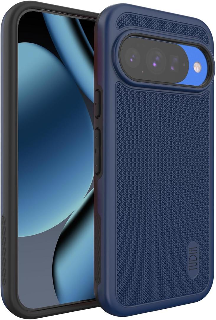 TUDIA MergeGrip Case for Google Pixel 10 / Pixel 10 Pro Cases 2025  [Military Grade Drop Tested] Dual Layer Rugged Slim Shockproof Heavy Duty Protective Phone Cover - Indigo Blue