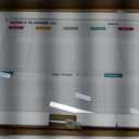 Glass Colorful Weekly Dry Erase Calendar Whiteboard for Wall,24"x 36",Frameless Mounting,Office/School/Home, Frameless Large Planner White Board