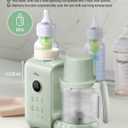 Bear Baby Food Maker with 18.5oz Dual-Layer Steam Baskets, OneStep Baby Food Processor Steamer Puree Blender Grinder Mills, Auto Cooking Grinding&Sterili-zing for Healthy Homemade Baby Food, BPA-Free, Green