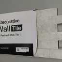 Art3d 10-Pack Peel and Stick Backsplash Wall Tile for Kitchen Bathroom Fireplace Vanitity in Natural White
