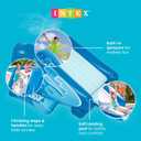 Intex Kool Splash Inflatable Water Slide Swimming Pool Play Center with Built in Sprayers for Kids and Adults, Ages 6 and Up, Blue